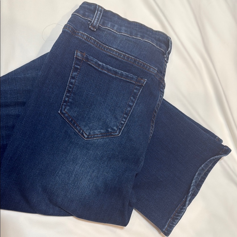 Wax Jean Women's Boot Cut Jeans - Dark Blue